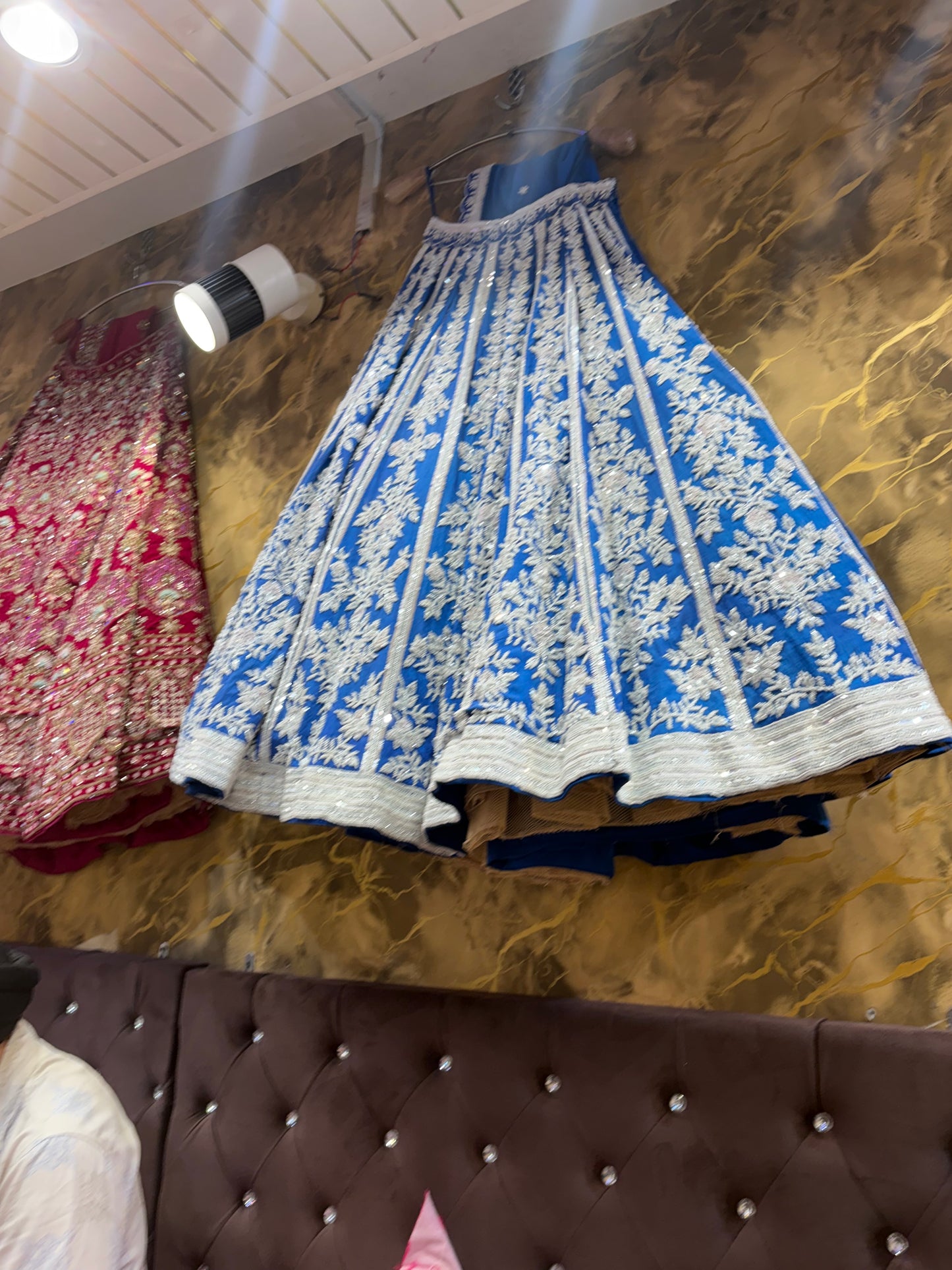 Silver Blue Designer Lehenga