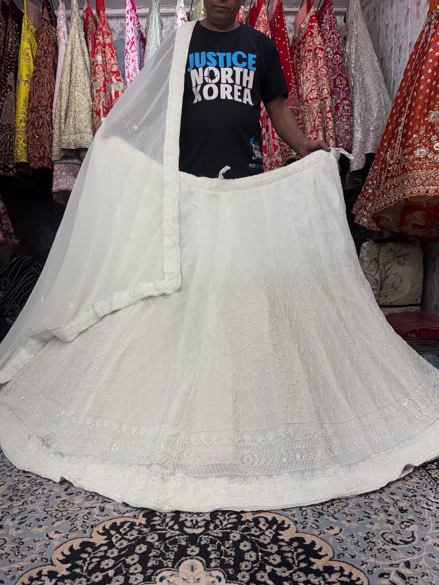 Glamorous white Lehenga