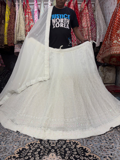 Glamorous white Lehenga