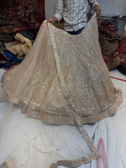 Golden beige designer Lehenga