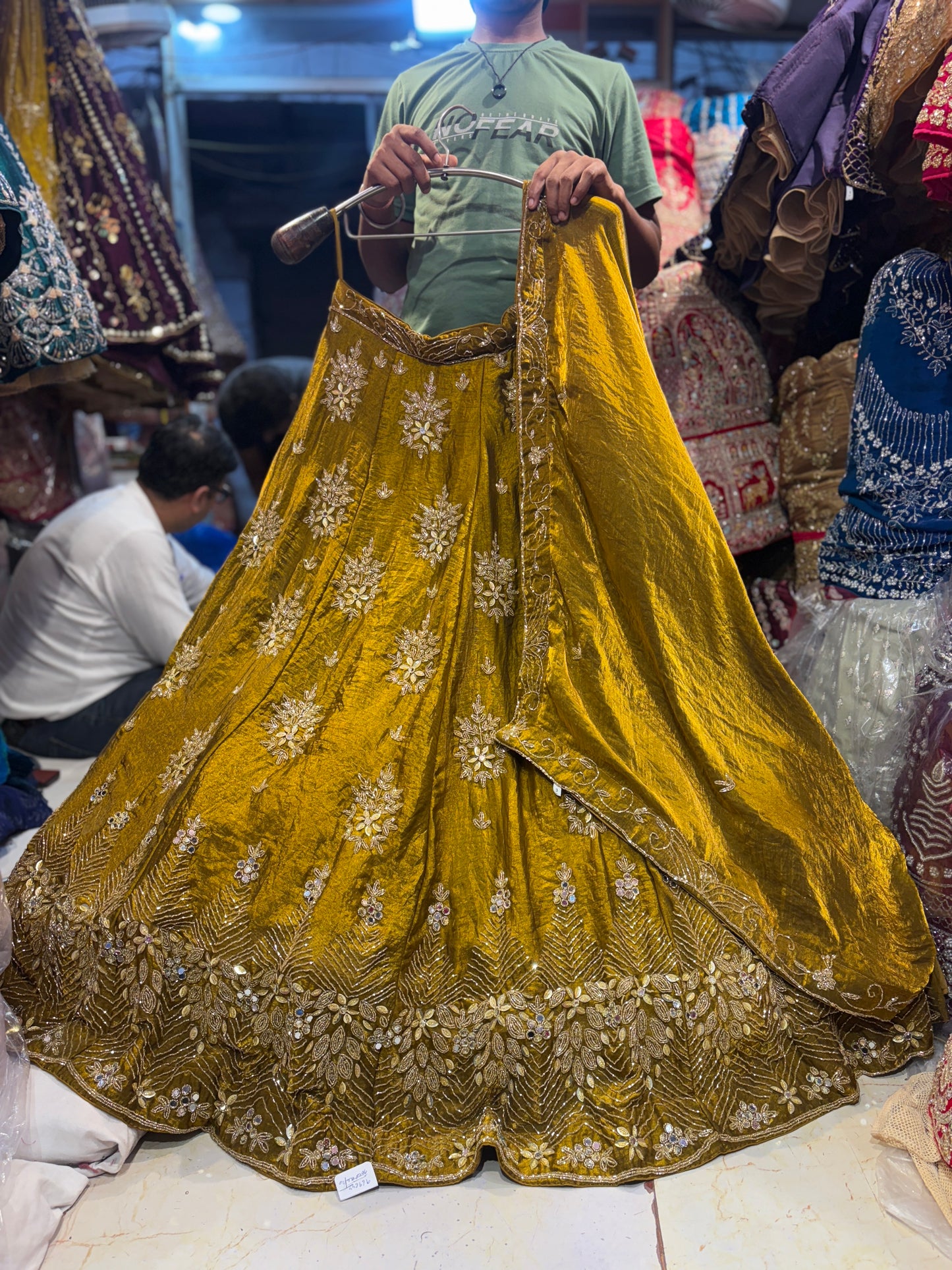 Fantastic Mustard Golden Lehenga
