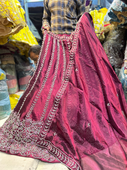 Bonita lehenga granate ❤️