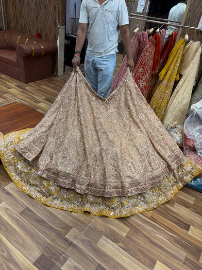 Golden Designer Lehenga