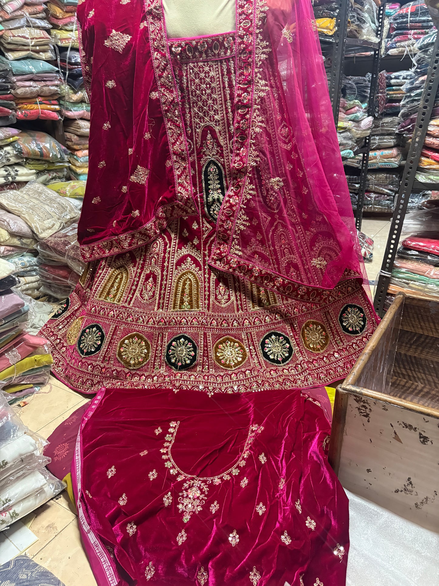 Awesome rani pink Bridal Lehenga