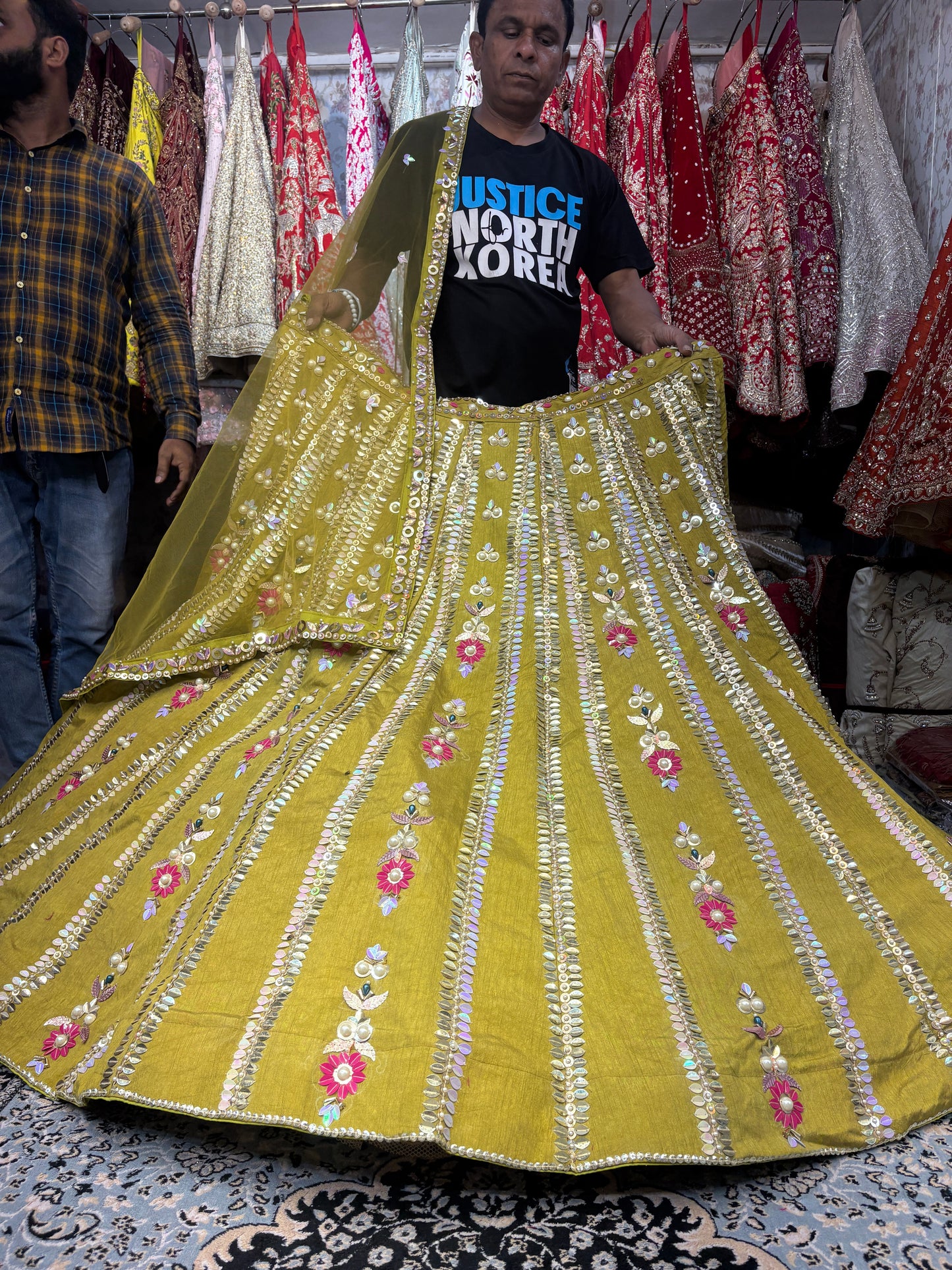 Designer yellow Haldi mehendi Lehenga