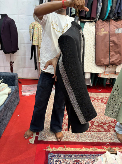 Black Indo western Mens Wear