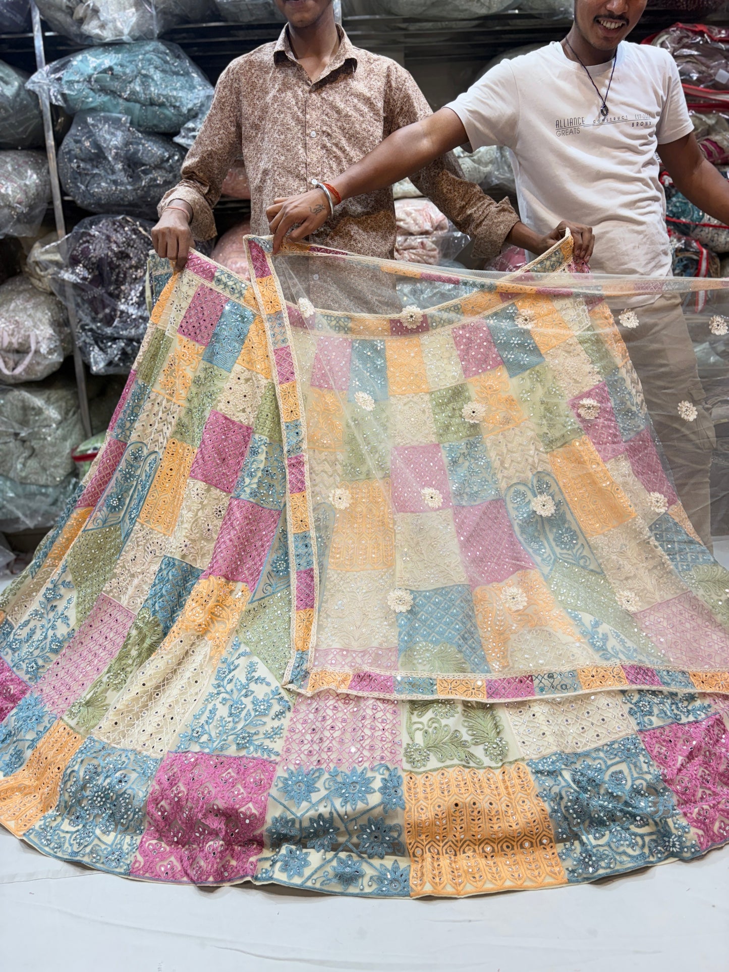 Embellished multicolour Lehenga