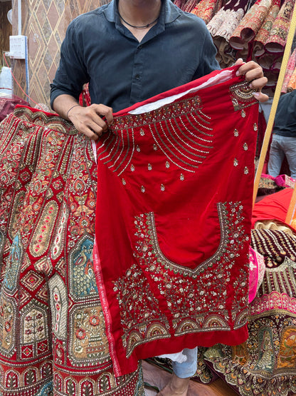 Maroon Ball Bridal Lehenga