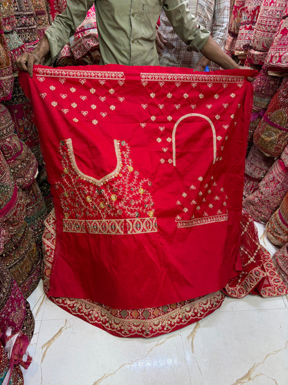 Rani pink Doli Barat Bridal Lehenga
