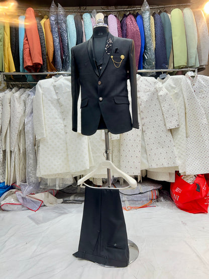 Lovely black groom outfit