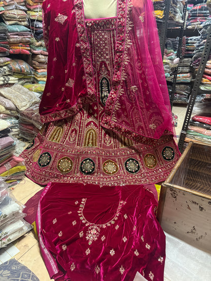 Awesome rani pink Bridal Lehenga