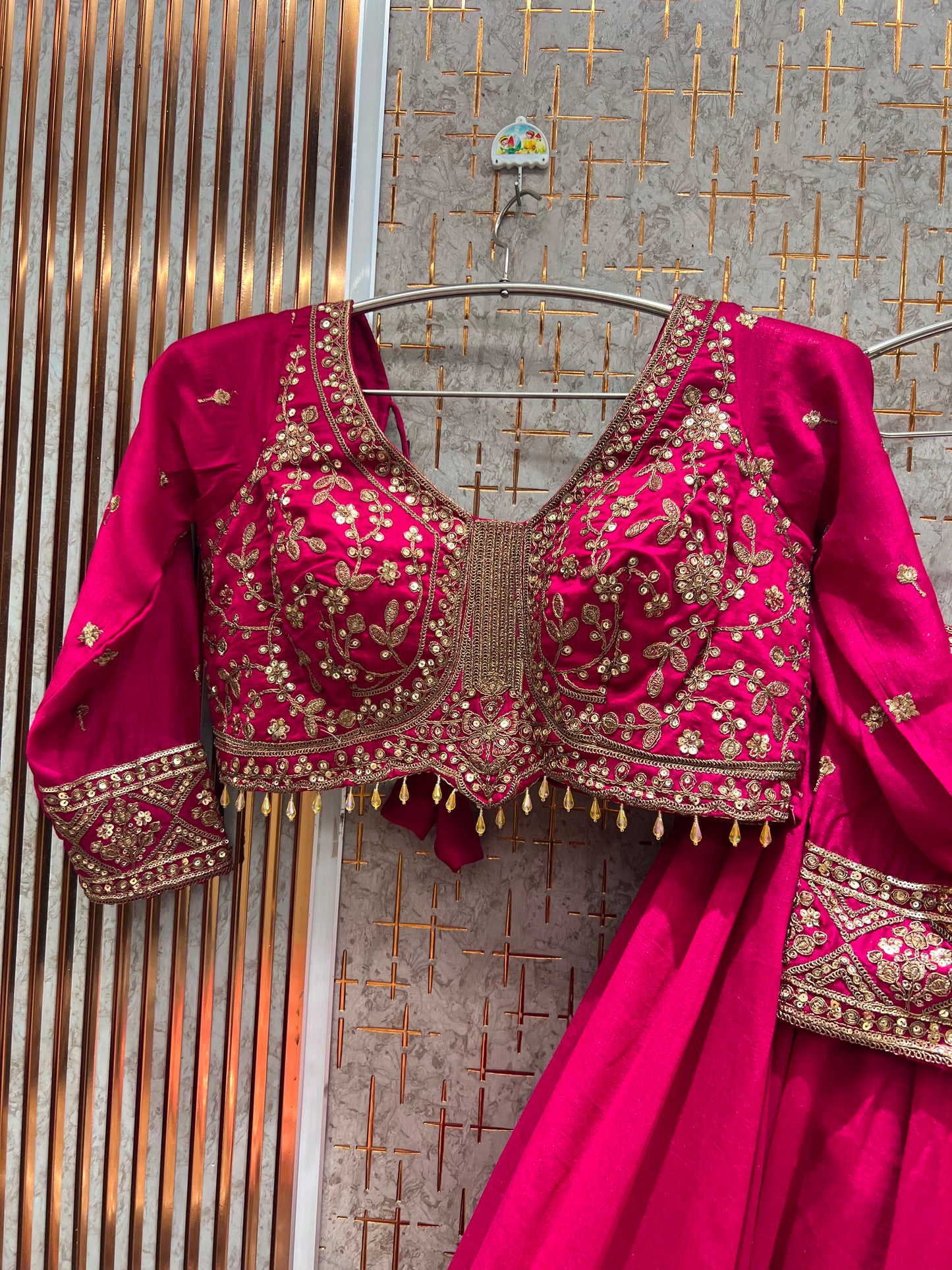 Lavender purple Crop top Lehenga (Copy)