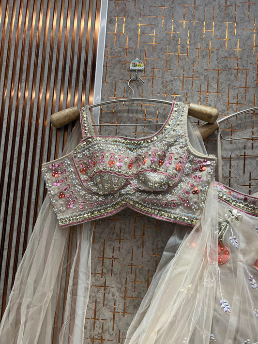 Golden Pdp Crop Top Lehenga