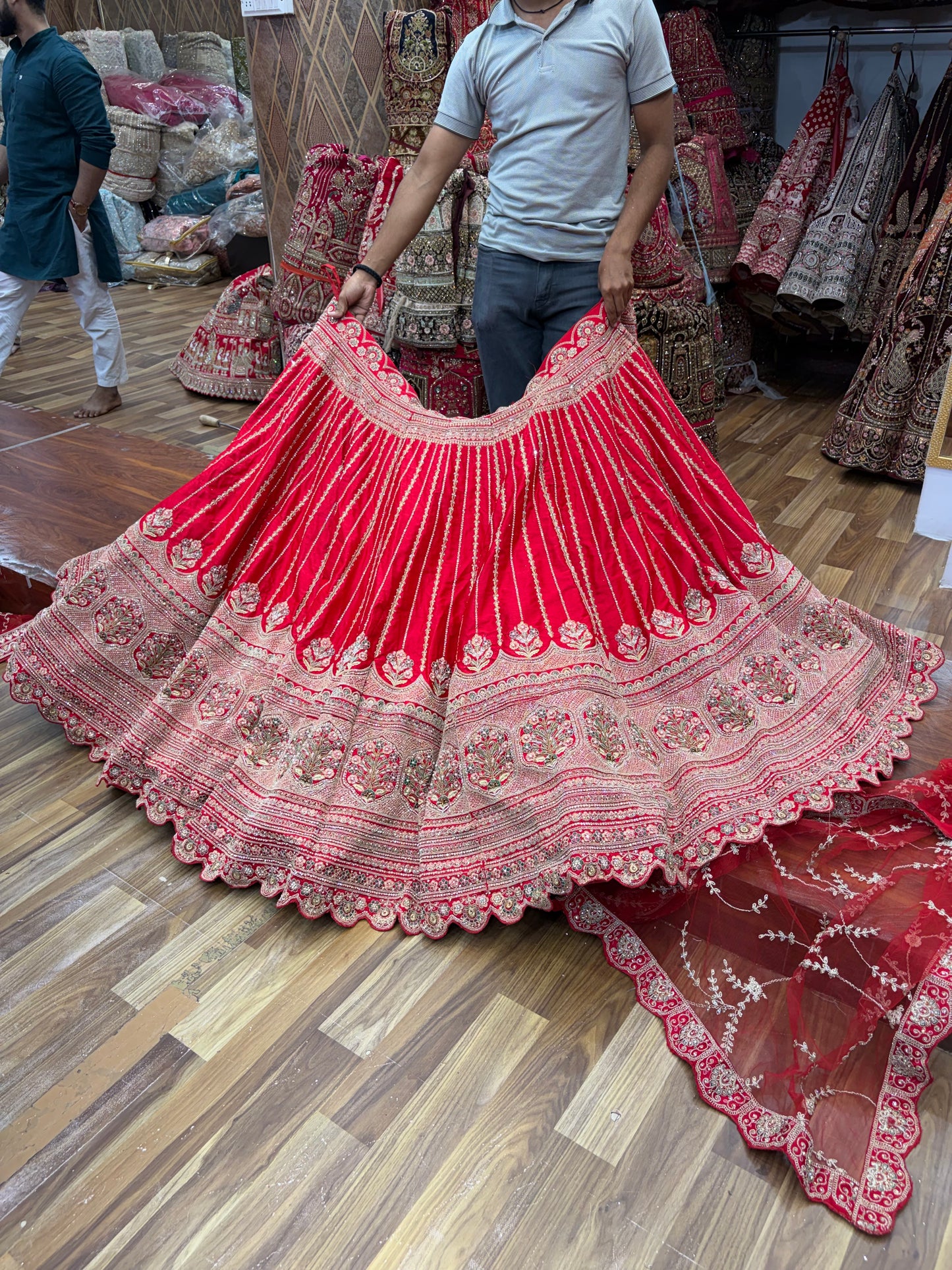 Rani Pink Designer Bridal Lehenga