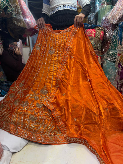 Eye Catching Rust orange Lehenga