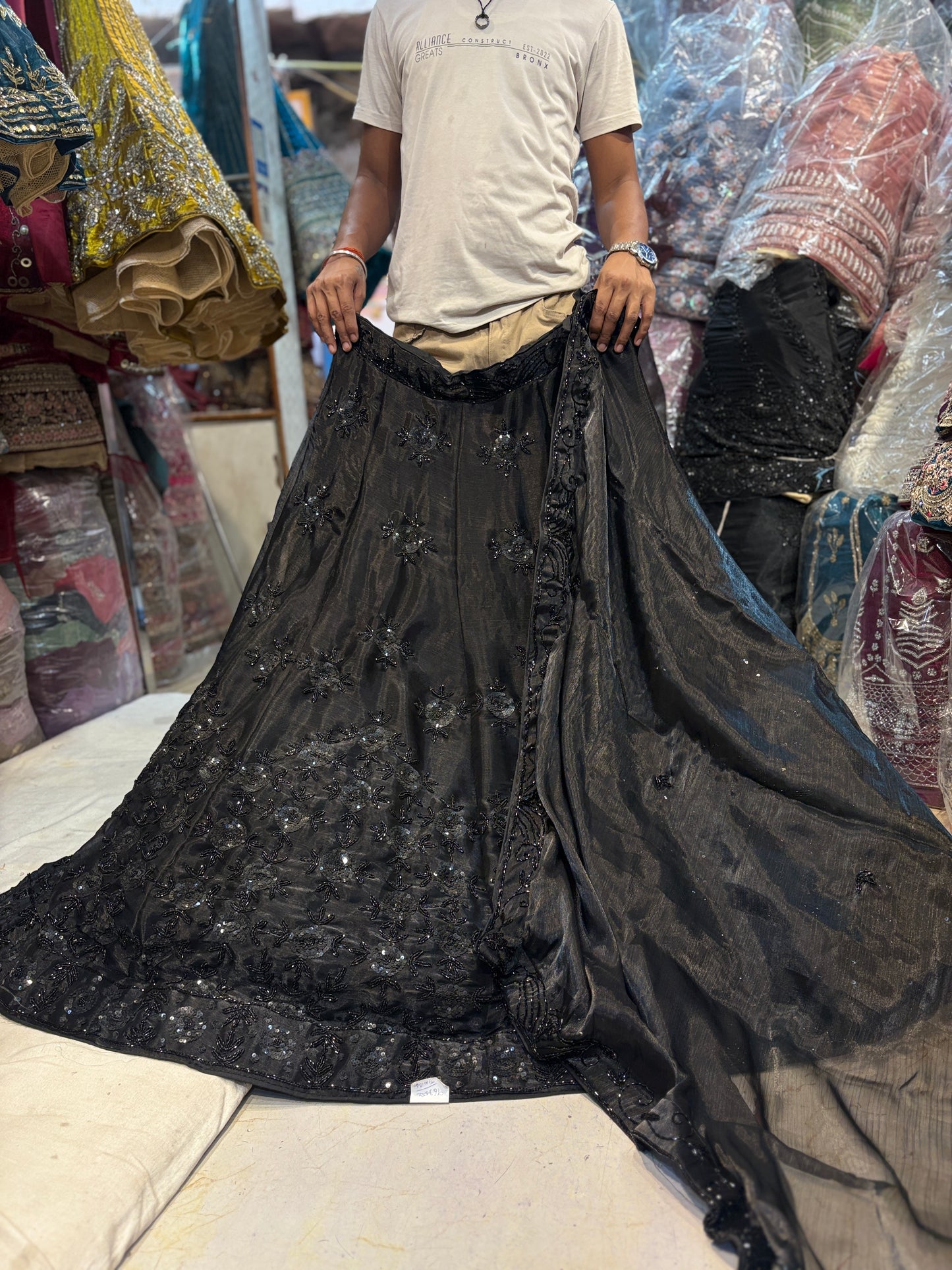 Designer Z black Lehenga