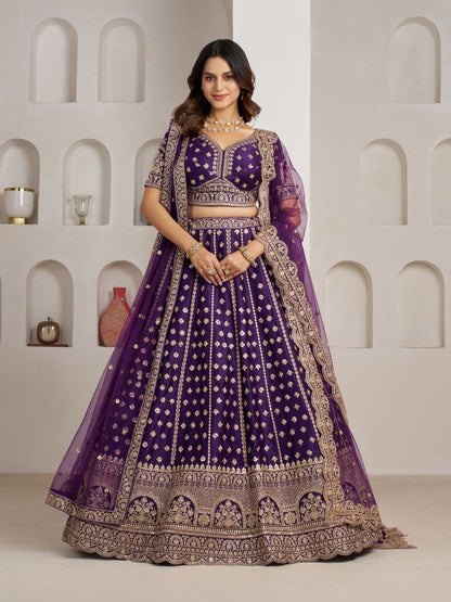 Rani Pink Designer Lehenga 2175