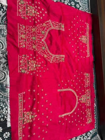 Something different Rani pink peacock bridal Lehenga