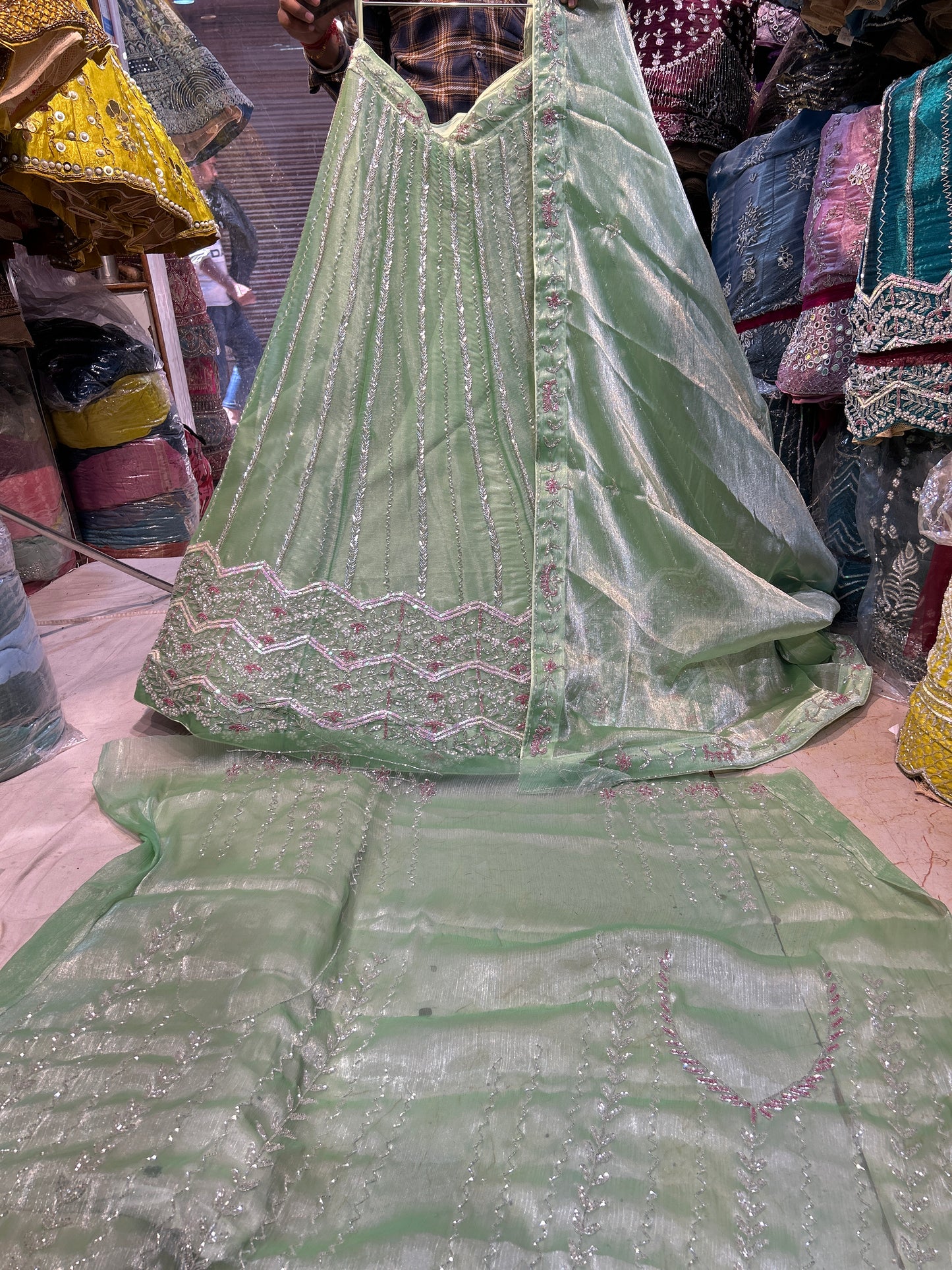 Fabulous green lehenga