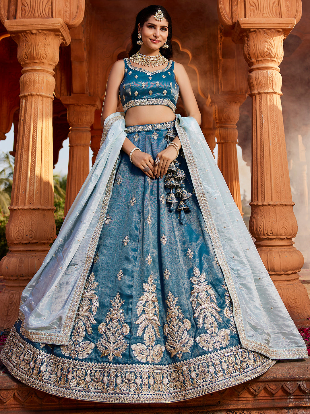 Pretty blue lehenga