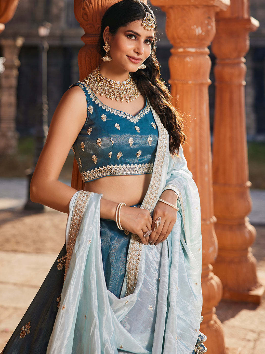 Pretty blue lehenga