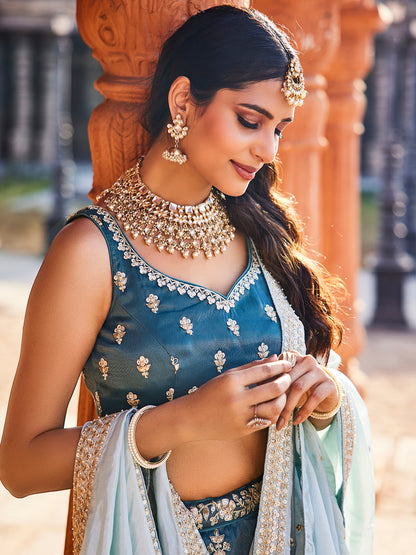 Pretty blue lehenga