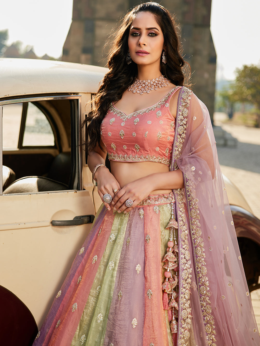 Beautiful multicolour lehenga