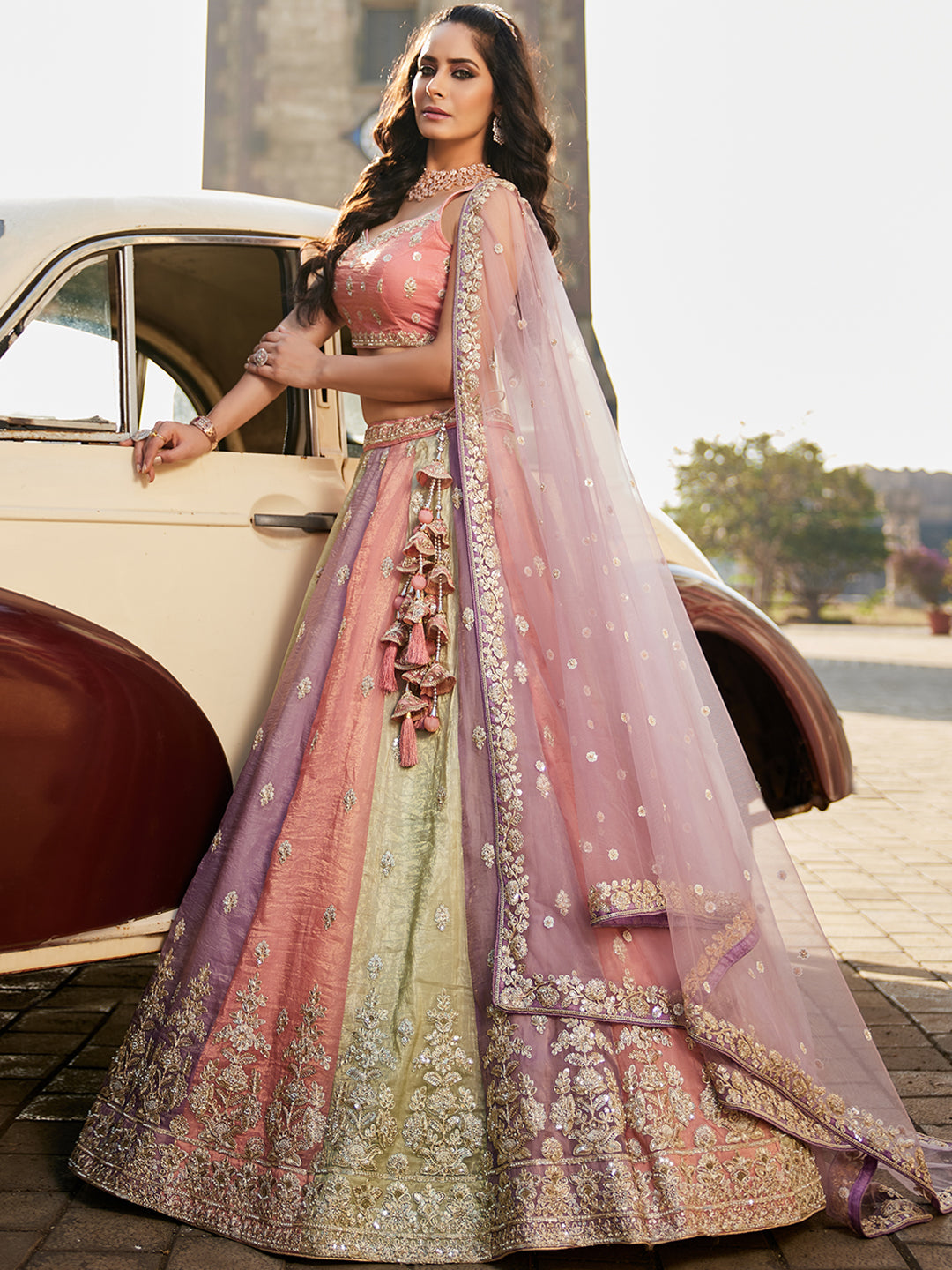 Beautiful multicolour lehenga