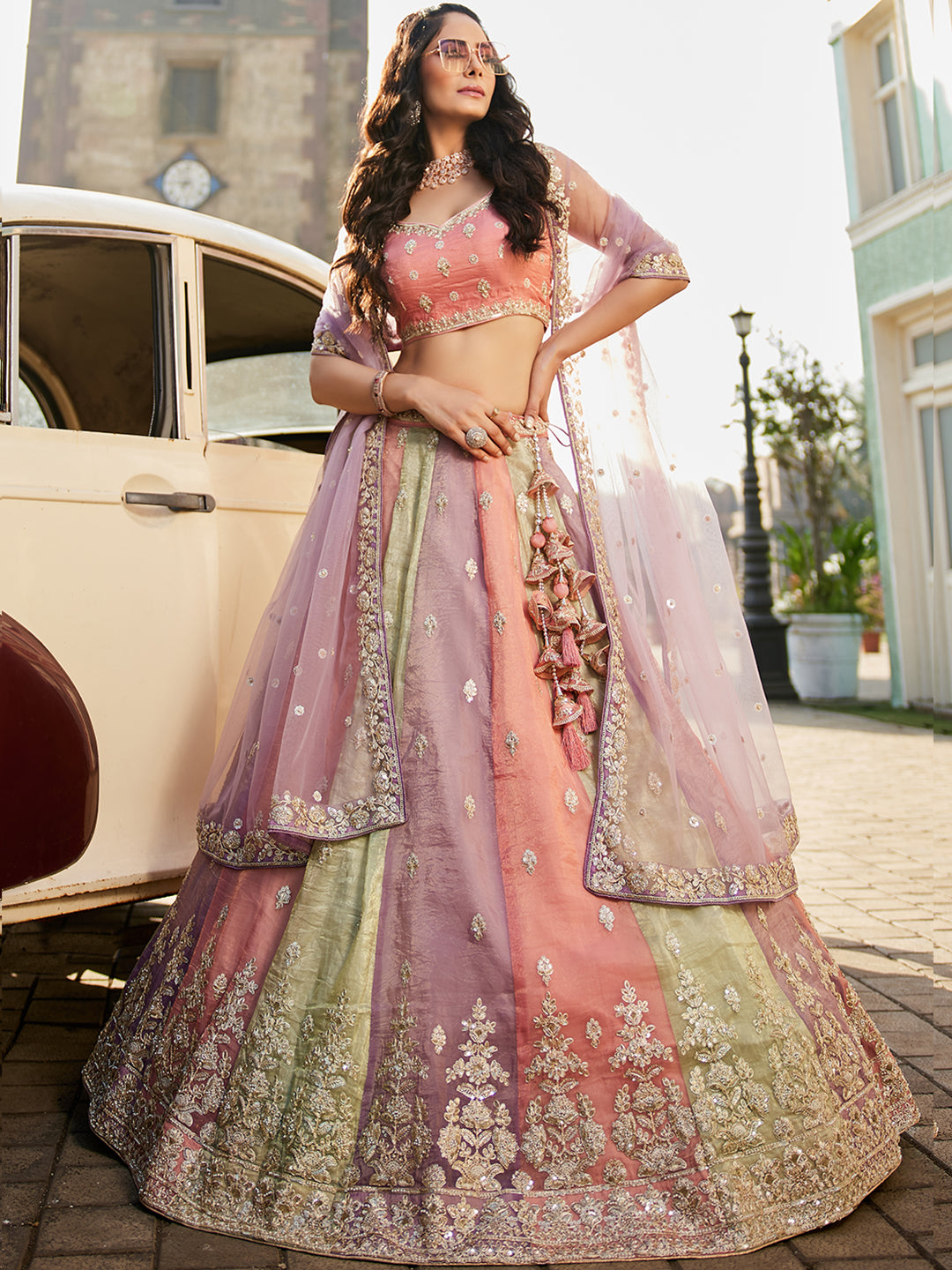 Beautiful multicolour lehenga