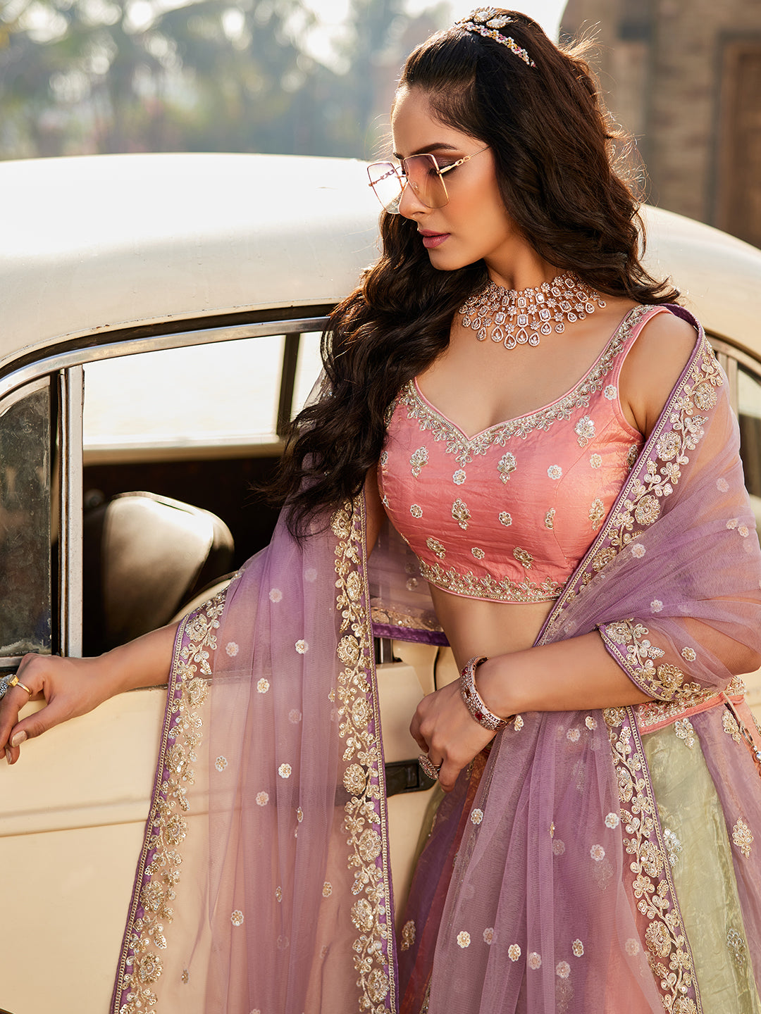 Beautiful multicolour lehenga