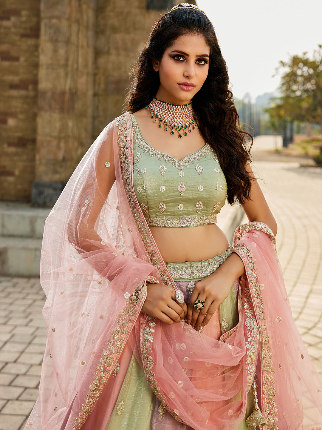 Elegant multicolour lehenga