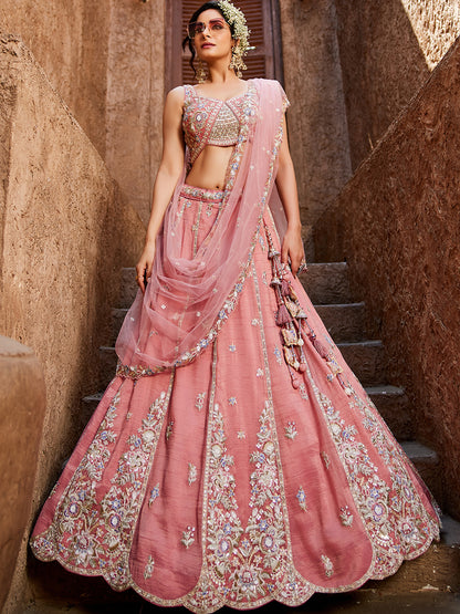 Majestic pink lehenga