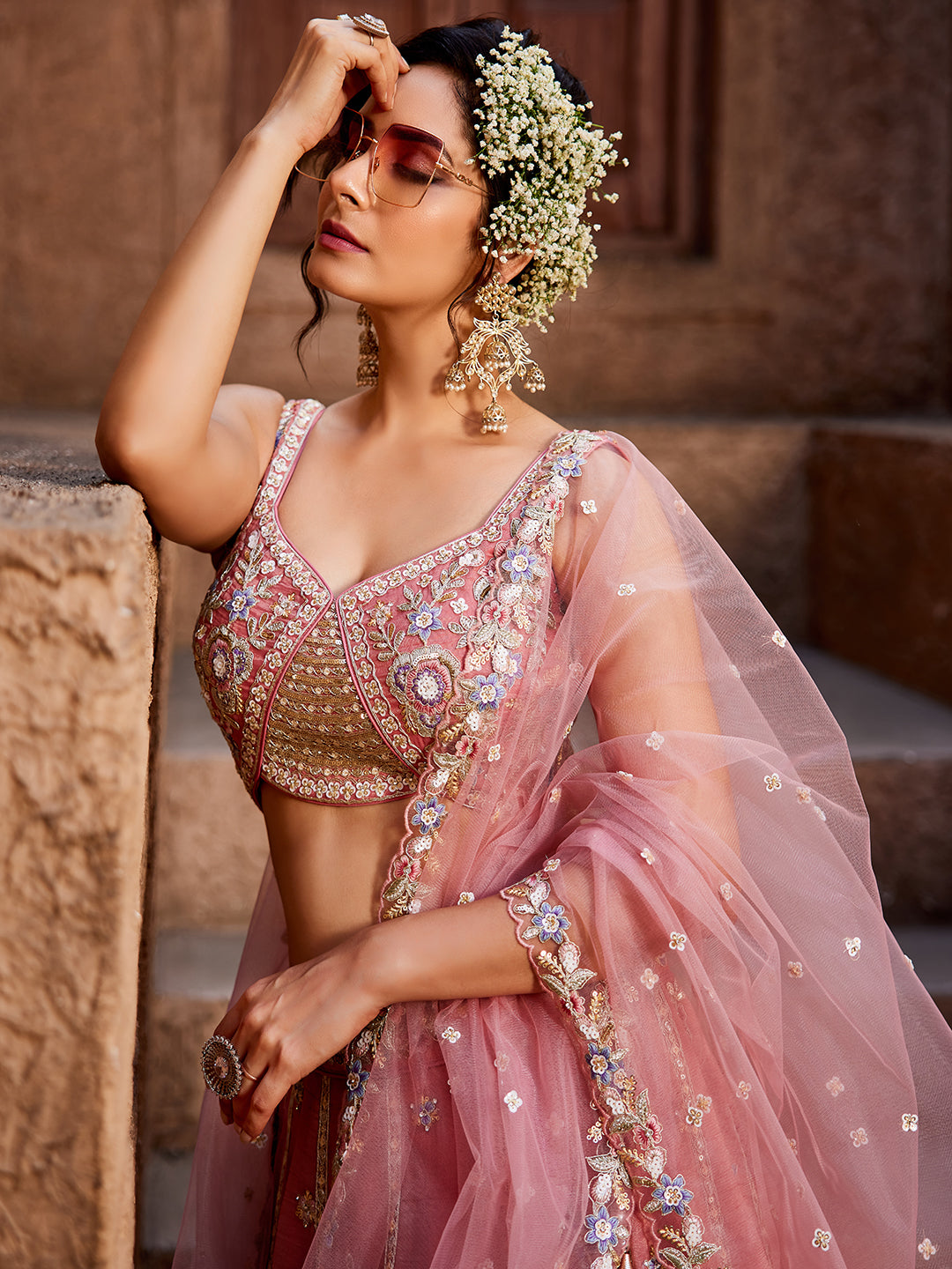Majestic pink lehenga