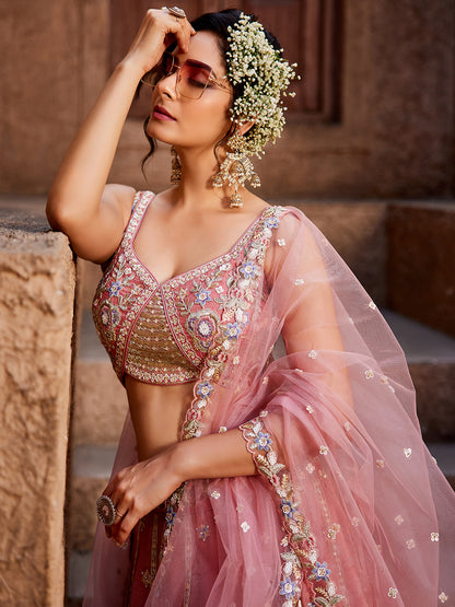 Majestic pink lehenga