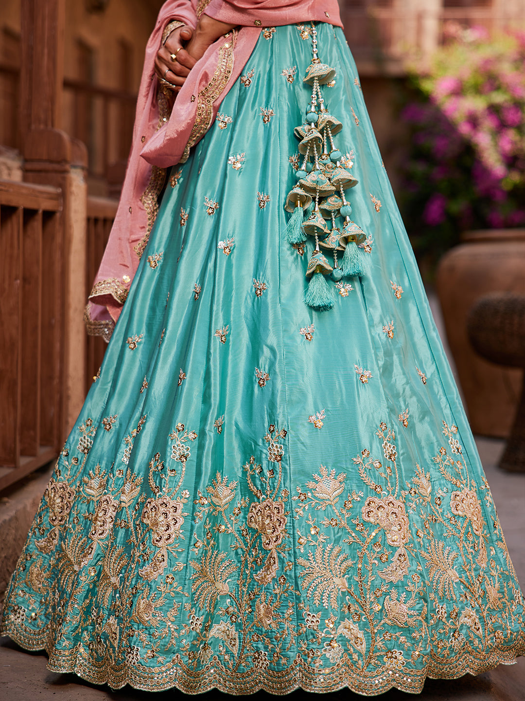 Tremendous blue lehenga