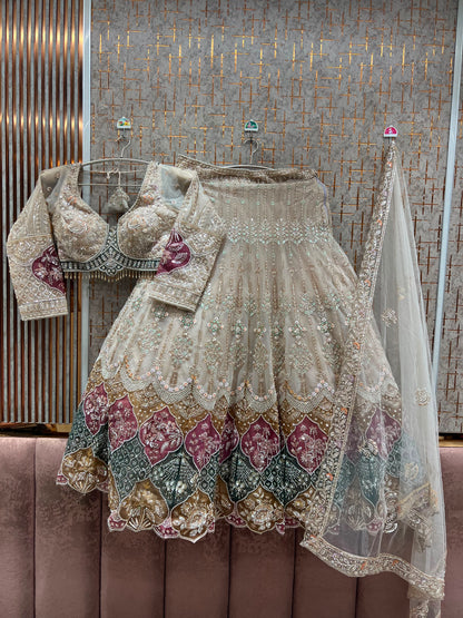 Golden Crop Top Lehenga