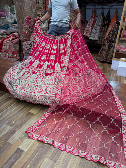 Rani Pink Bridal Lehenga - Shopping World