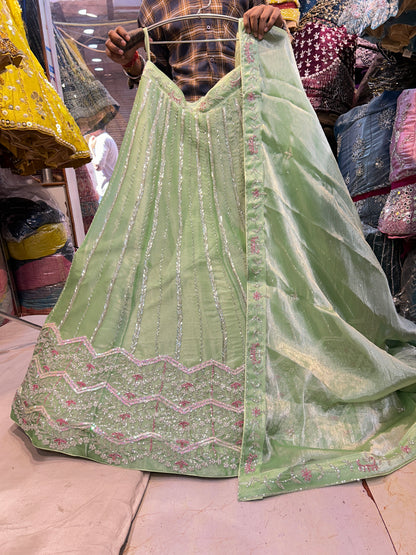 Fabulous green lehenga