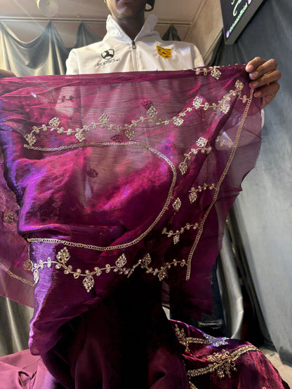 Good looking Peacock Purple Lehenga
