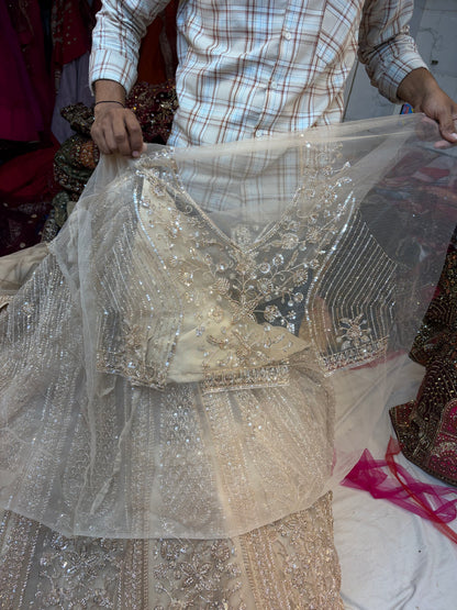 Golden beige designer Lehenga