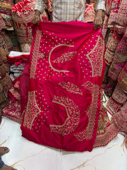 Rani pink Doli Barat Bridal Lehenga