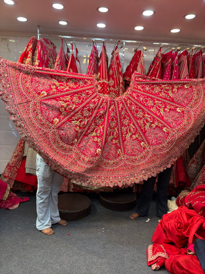 Red Designer Bridal Lehenga