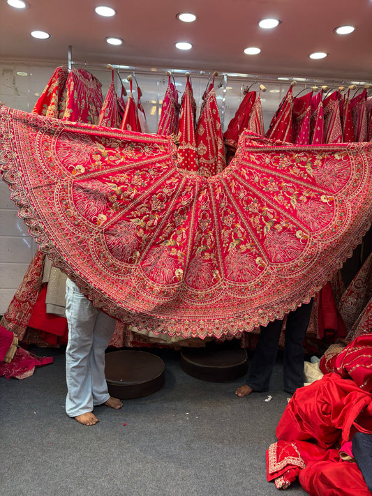 Red Designer Bridal Lehenga
