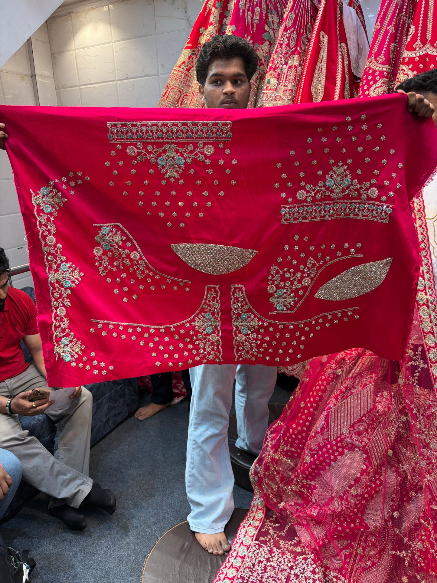 Rani Pink Designer Bridal Lehenga
