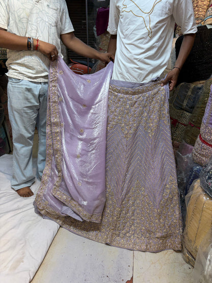 Lavender Designer Lehenga