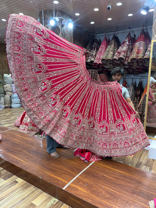 Rani Pink Bridal Lehenga