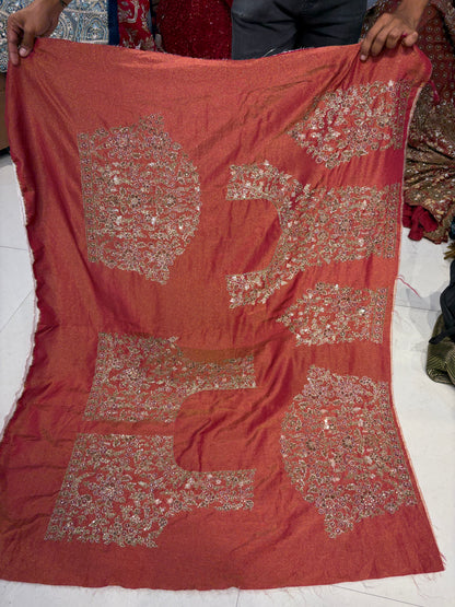 Maroon long peplum Farshi Gaharara Dress Special