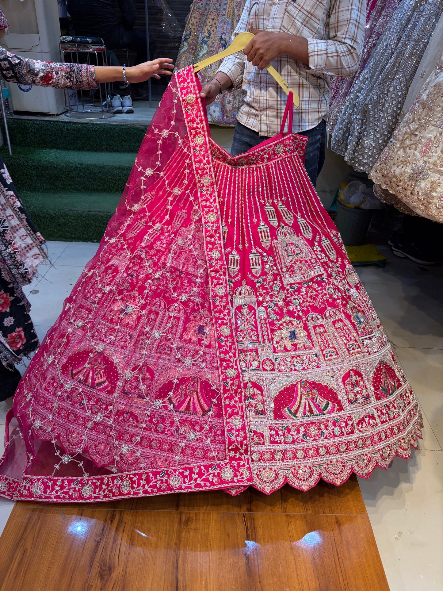 Rani Pink Bridal Lehenga