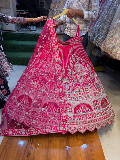 Rani Pink Bridal Lehenga