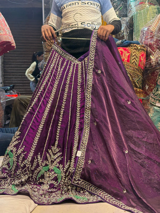 (Copy) Lavishing Lavender Lehenga
